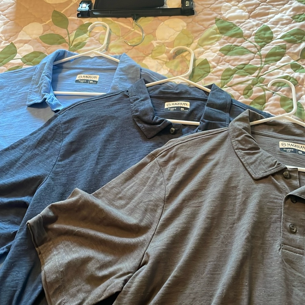 NWT set of three Magellan pocket polo shirts